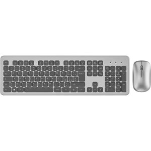 IOPLEE 290G tastiera Mouse incluso RF Wireless QWERTY Nero, Grigio