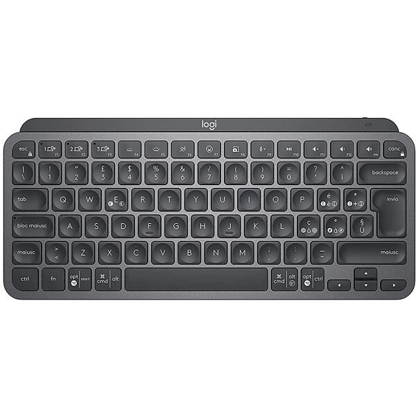 logitech tastiera  mx keys mini graphite