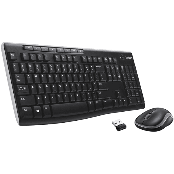 logitech tastiera + mouse  wireless combo mk270