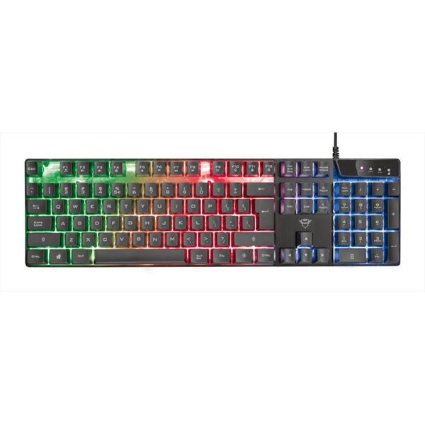 trust gxt835 azor gaming keyboard it-black/rgb