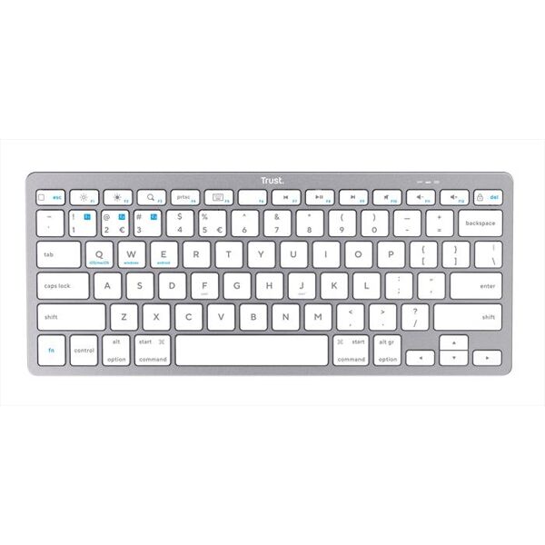 trust basics bluetooth keyboard it-silver