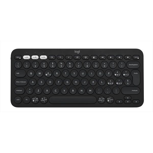 logitech tastiera multimediale k380s-graphite