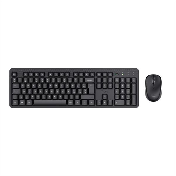 trust ody ii wl keyboard & mouse it-black