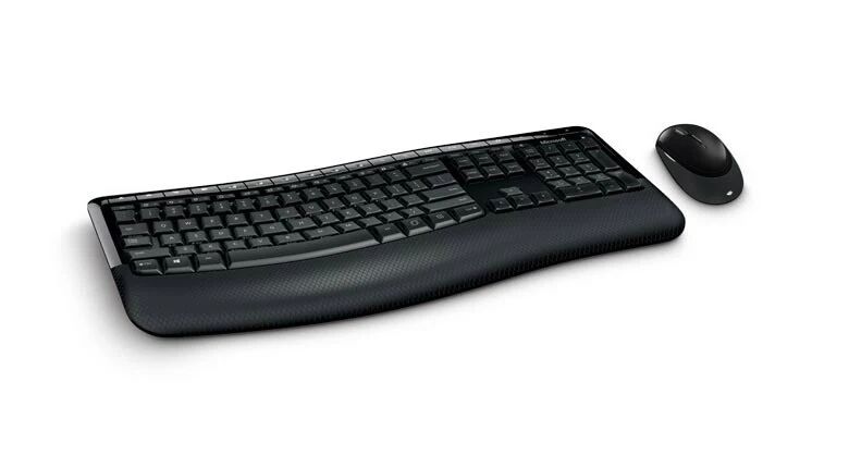 Microsoft Wireless Comfort Desktop 5050 tastiera Mouse incluso RF Wireless QWERTY Nero