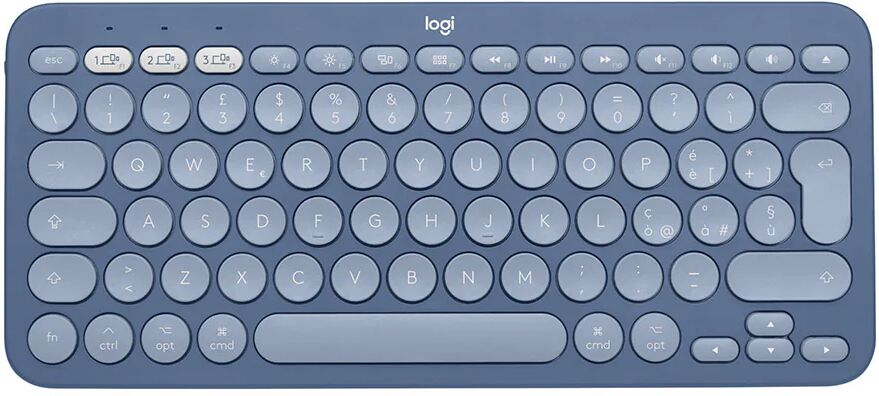 Logitech K380 for Mac tastiera Bluetooth QWERTY Italiano Blu