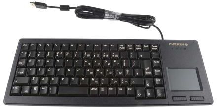 Cherry Tastiera con touchpad Nero Cablato USB , QWERTY (UK) Compatta, G84-5500LUMGB-2