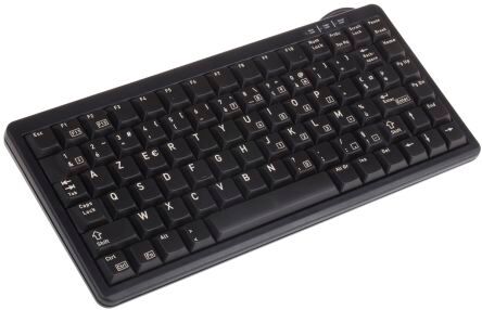 Cherry Tastiera Nero Cablato PS/2, USB , AZERTY Compatta, G84-4100LCAFR-2