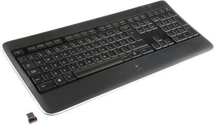 Logitech Tastiera Nero Wireless USB , QWERTY (UK) Standard, 920-002382