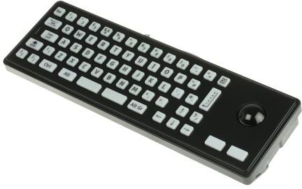 Storm Tastiera con funzione trackball Nero Cablato PS/2, USB , QWERTY (UK) Compatta, 2210-452212