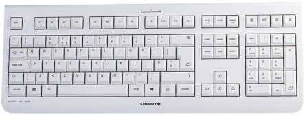 Cherry Tastiera Grigio Cablato USB , QWERTY (UK) Standard, JK-0800GB-0