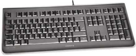 Cherry Tastiera Nero Cablato USB , QWERTY Standard, JK-1068EU-2