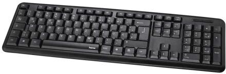 Hama Tastiera Nero Cablato USB , QWERTZ Standard, 00053930