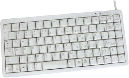 Cherry Tastiera Grigio Cablato PS/2, USB , QWERTY (US) Compatta, G84-4100LCMEU-0