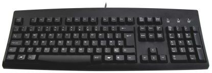 Ceratech Tastiera Nero Cablato USB , QWERTY (UK) Standard, KYBAC260-UBLKEUR