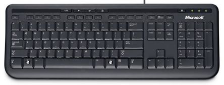 Microsoft Tastiera Nero Cablato USB , QWERTY (UK) Compatta, ANB-00006