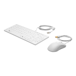 HP Tastiera Healthcare - set mouse e tastiera - con rotella di scorrimento 1vd81aa