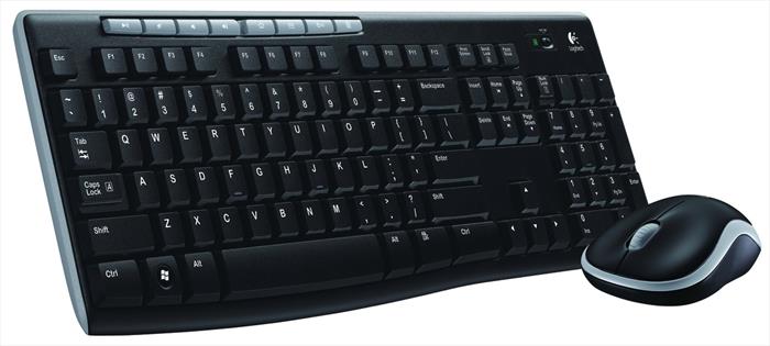 Logitech Wireless Combo Mk270-nero