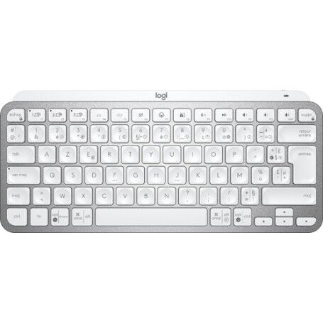 Logitech MX Keys Mini tastiera RF senza fili + Bluetooth ĄŽERTY Francese Grigio (920-010483)