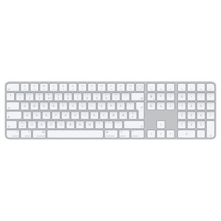 Apple Magic tastiera USB + Bluetooth Norvegese Alluminio, Bianco (MK2C3H/A)