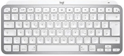 Logitech MX Keys Mini For Mac Minimalist Wireless Illuminated Keyboard tastiera Bluetooth AZERTY Francese Grigio (920-010520)