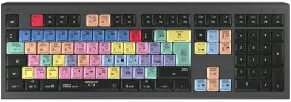 Logickeyboard Adobe Premiere Pro CC Astra 2 tastiera USB QWERTZ Tedesco Grigio (LKB-PPROCC-A2M-DE)