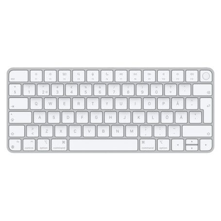 Apple Magic tastiera USB + Bluetooth Svedese Alluminio, Bianco (MK293S/A)