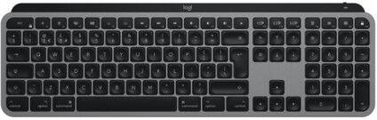 Logitech MX Keys for Mac tastiera RF senza fili + Bluetooth QWERTZ Tedesco Alluminio, Nero (920-009553)