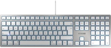 CHERRY KC 6000 SLIM FOR MAC tastiera USB QWERTZ Tedesco Argento (JK-1610DE-1)