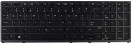 HP Backlit keyboard assembly (Germany) Tastiera (848311-041)