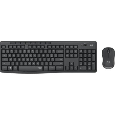 Logitech MK295 Silent Wireless Combo tastiera Mouse incluso USB QWERTY Inglese Grafite (920-009799)