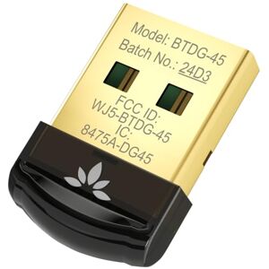 Avantree DG45 Bluetooth 5.0 USB-adapter voor Windows-pc, Bluetooth-dongle voor Desktop Laptop Computer, ondersteunt Bluetooth-koptelefoon, Toetsenbord, Muis, Gegevensoverdracht, Muziek en Oproepen