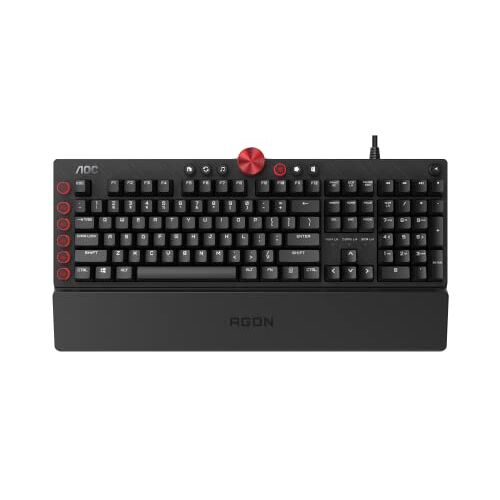 AOC AGON AKG700 Gaming Keyboard Italiaanse lay-out Cherry MX Red Switches Anti-Ghosting  G-Tools-software N-Key-Rollover