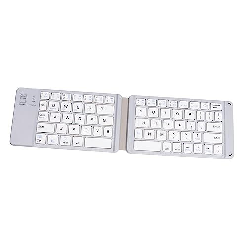 HOMSFOU tablet-toetsenbord tablet draadloos toetsenbord opvouwbaar toetsenbord laptop-toetsenbord toetsenborden opvouwbaar draadloos toetsenbord draadloos computertoetsenbord draadloze wit