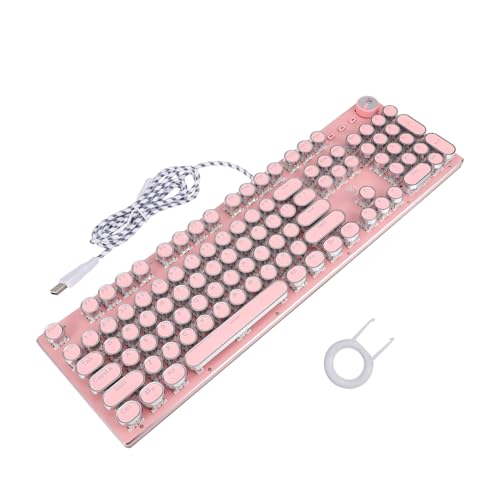 UKCOCO mechanisch toetsenbord roze toetsenbord gaming retro punk-toetsenbord toetsenbord voor notebook toetsenborden draadloos toetsenbord laptop-toetsenbord toetsenbord voor laptop licht