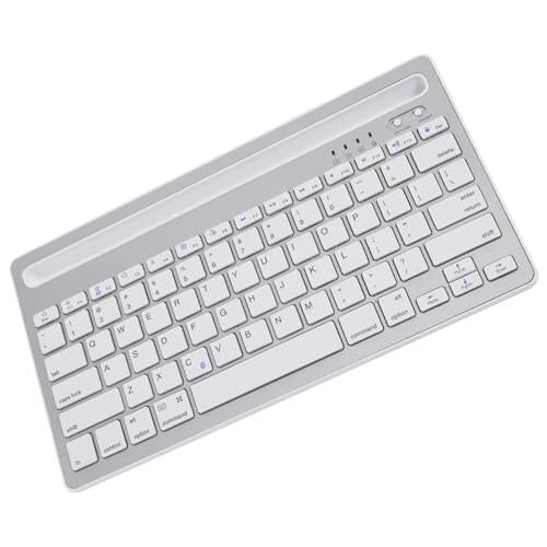 Gatuida Zilver toetsenbord k003c tablet-toetsenbord draagbaar toetsenbord voor telefoon draadloos toetsenbord toetsenborden toetsenbord-tablet stil toetsenbord draadloos geen geluid Schaar