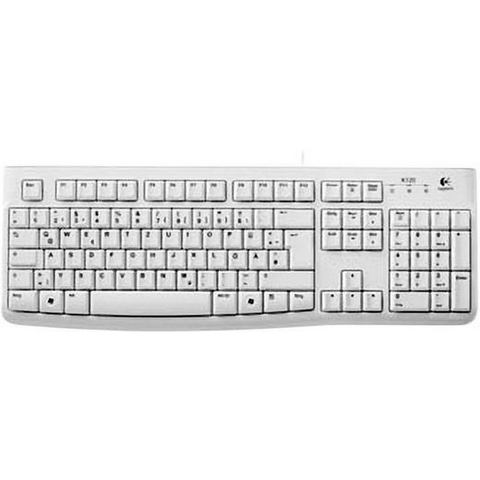 Logitech K120 toetsenbord met snoer »Vlak profiel«  - 13.99 - wit