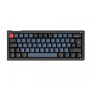 Keychron V4 Qmk 60% Iso Rgb Hotswap Tastatur - Frosted Black [K Pro Red]