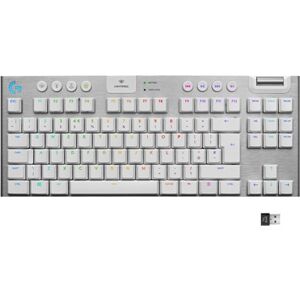 Logitech G915 TKL Tenkeyless LIGHTSPEED Wireless RGB Mechanical Gaming Keyboard - White