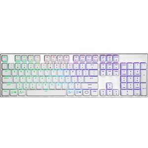 Cooler Master SK653 Hybrid Wireless Low Profile RGB Gaming Keyboard - Silver White