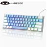 MageGee-TS91 Teclado Mini Membrana USB  61 Teclas  RGB com Fio  Retroiluminado  Jogos  Escritório