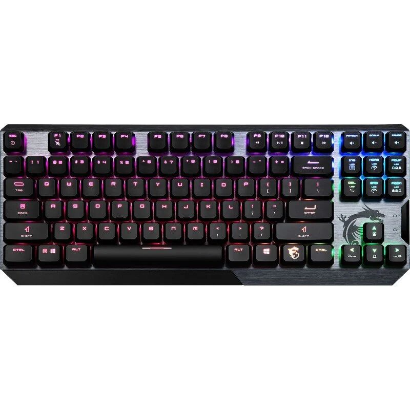 MSI vigor gk50 low profile teclado gaming preto