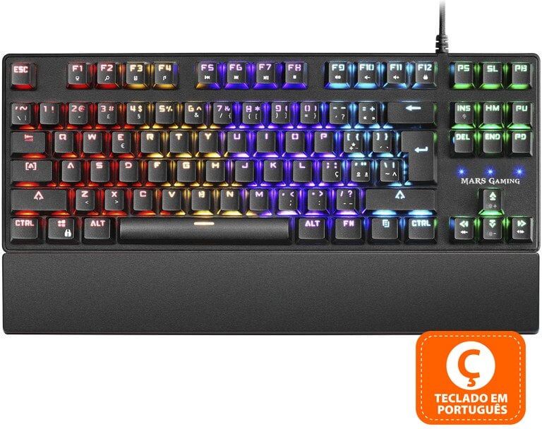 mars-gaming Mars gaming mkxktl teclado mecânico gaming rgb switch azul (pt)