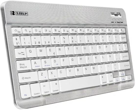 Subblim smart teclado bluetooth prateado