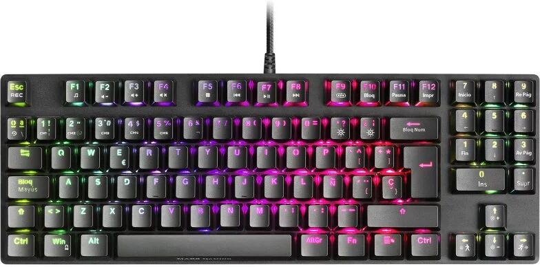 mars-gaming Mars gaming mkrevopro teclado mecânico gaming rgb switch kaihl azul