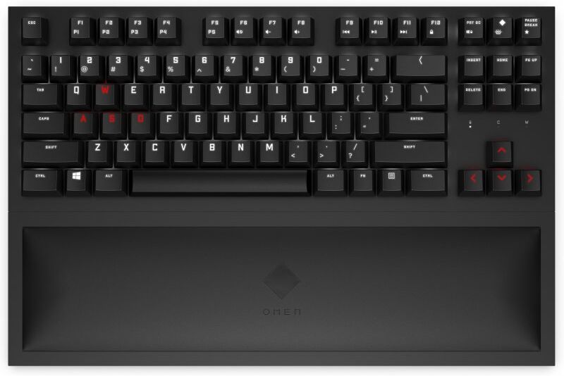 HP omen spacer tkl teclado mecânico gaming sem fios cherry mx brown