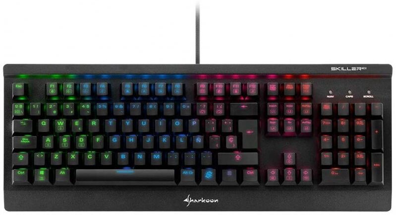 Sharkoon skiller mech sgk3 teclado mecânico rgb kailh vermelho