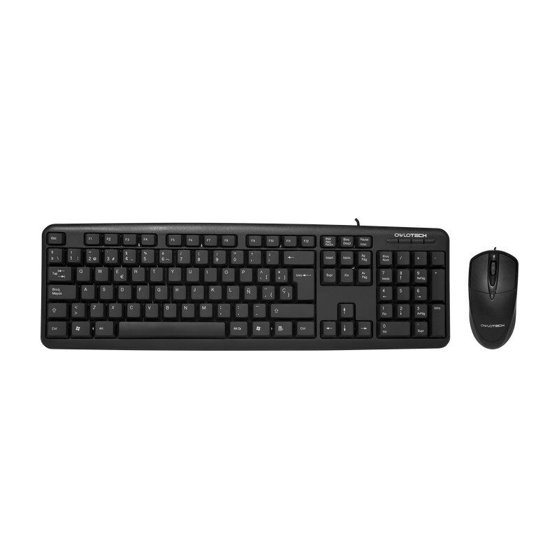 Owlotech mk100 combo teclado + rato preto