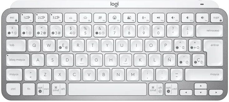 Logitech mx keys mini teclado sem fios bluetooth cinzento