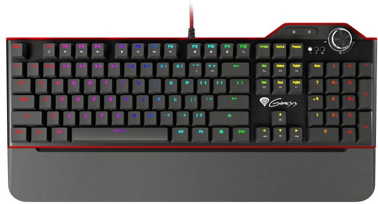 Genesis rx85 rgb teclado mecânico gaming rgb switch kailh castanho