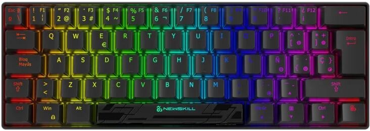 Newskill pyros speed pro teclado gaming mecânico kailh bronze